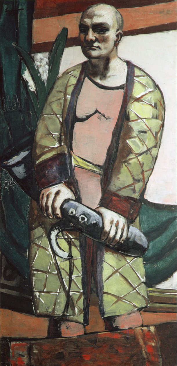 Omakuva saksofonilla tekijältä Max Beckmann