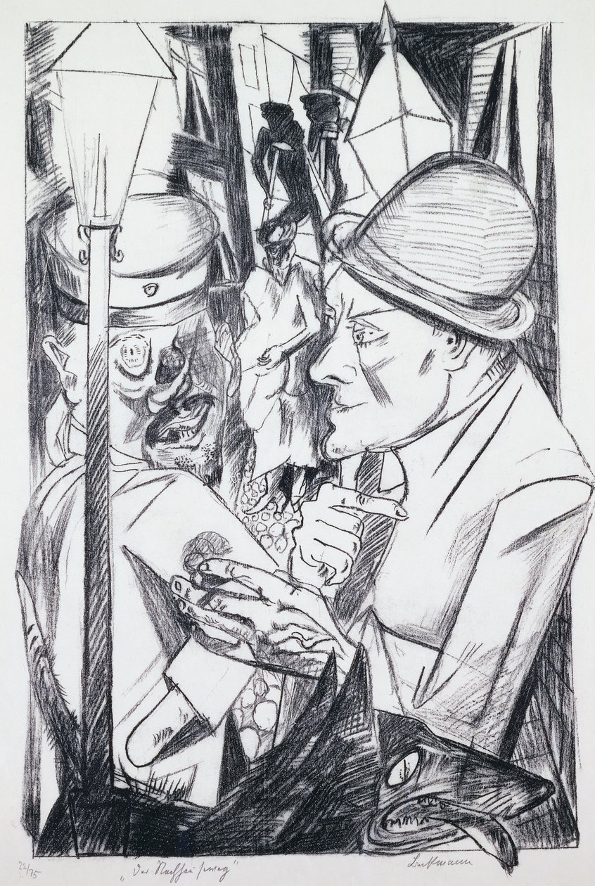 Omakuva, helvetistä tekijältä Max Beckmann