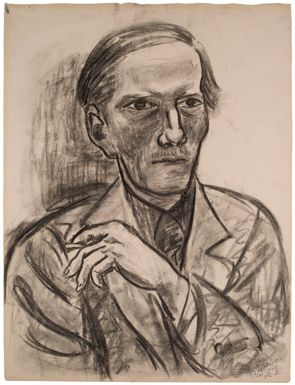 Luonnos teokseen "Fred Conwayn muotokuva" tekijältä Max Beckmann