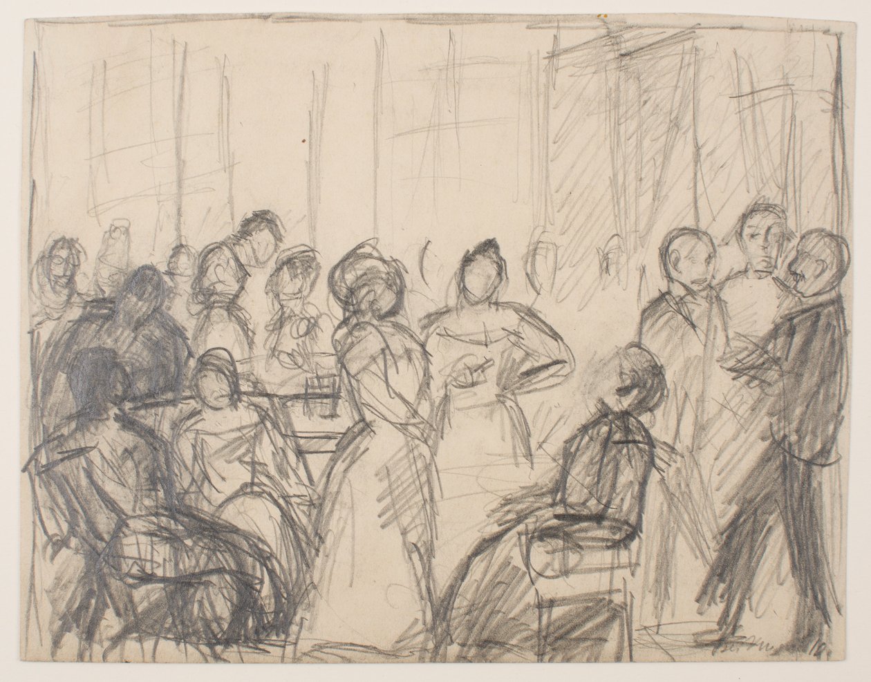 Luonnos yhteiskuntajuhliin tekijältä Max Beckmann
