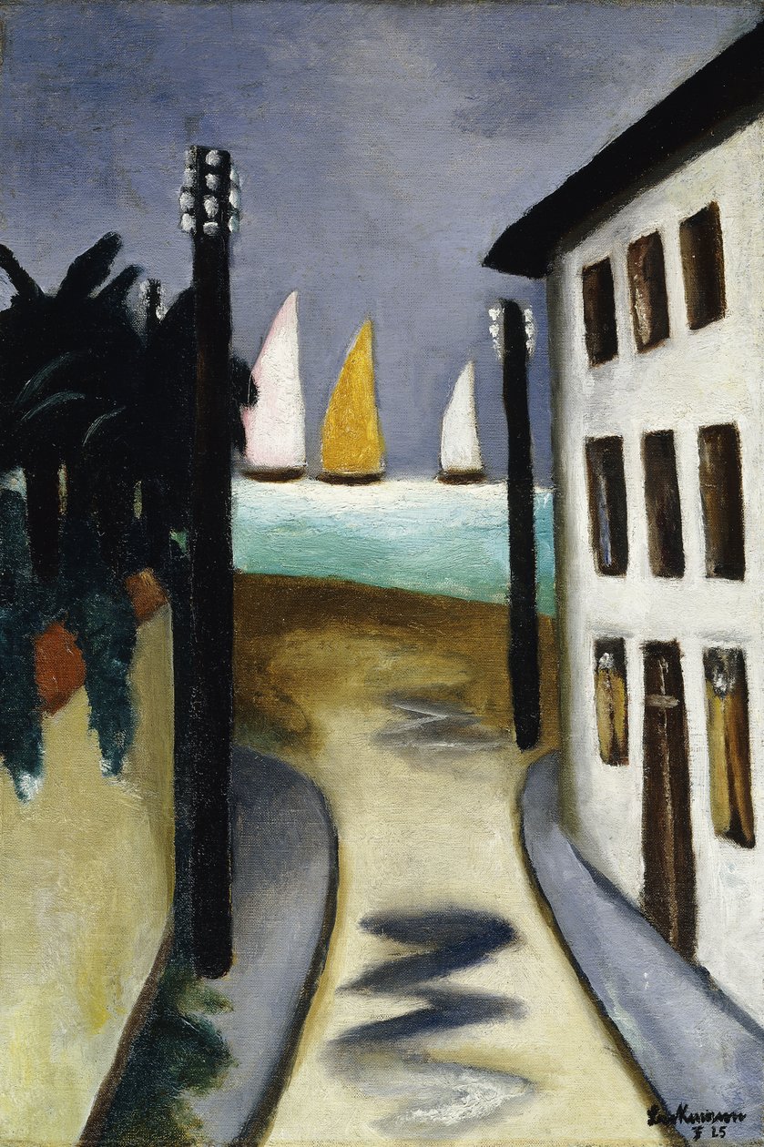 Pieni maisema, Viareggio; Kleine Landschaft, Viareggio tekijältä Max Beckmann