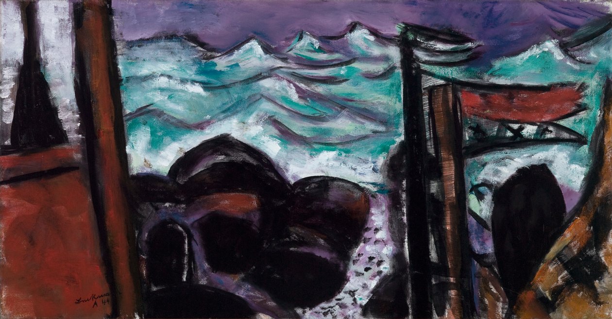 Pieni myrskyinen meri tekijältä Max Beckmann