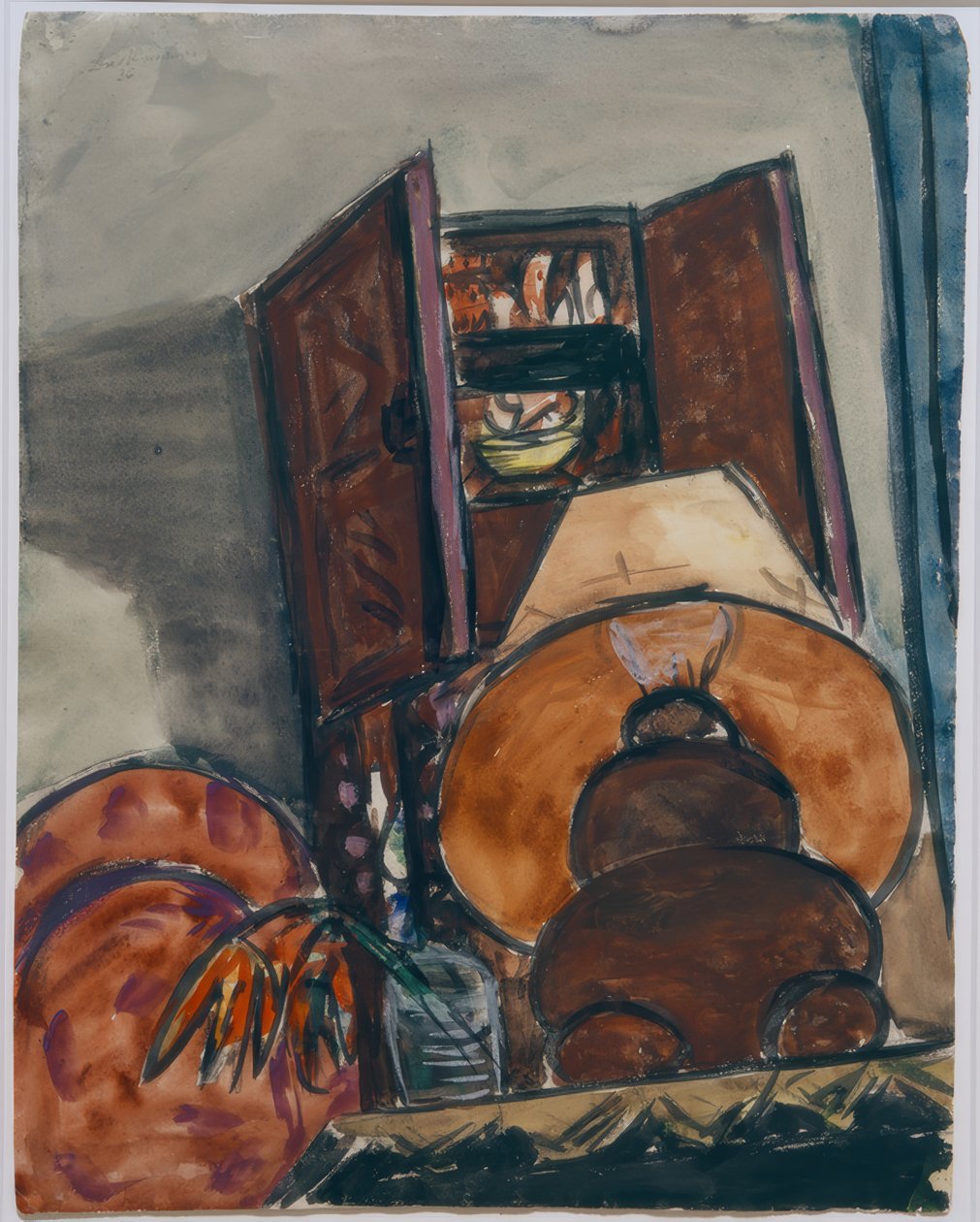 Asetelma lampun kanssa tekijältä Max Beckmann