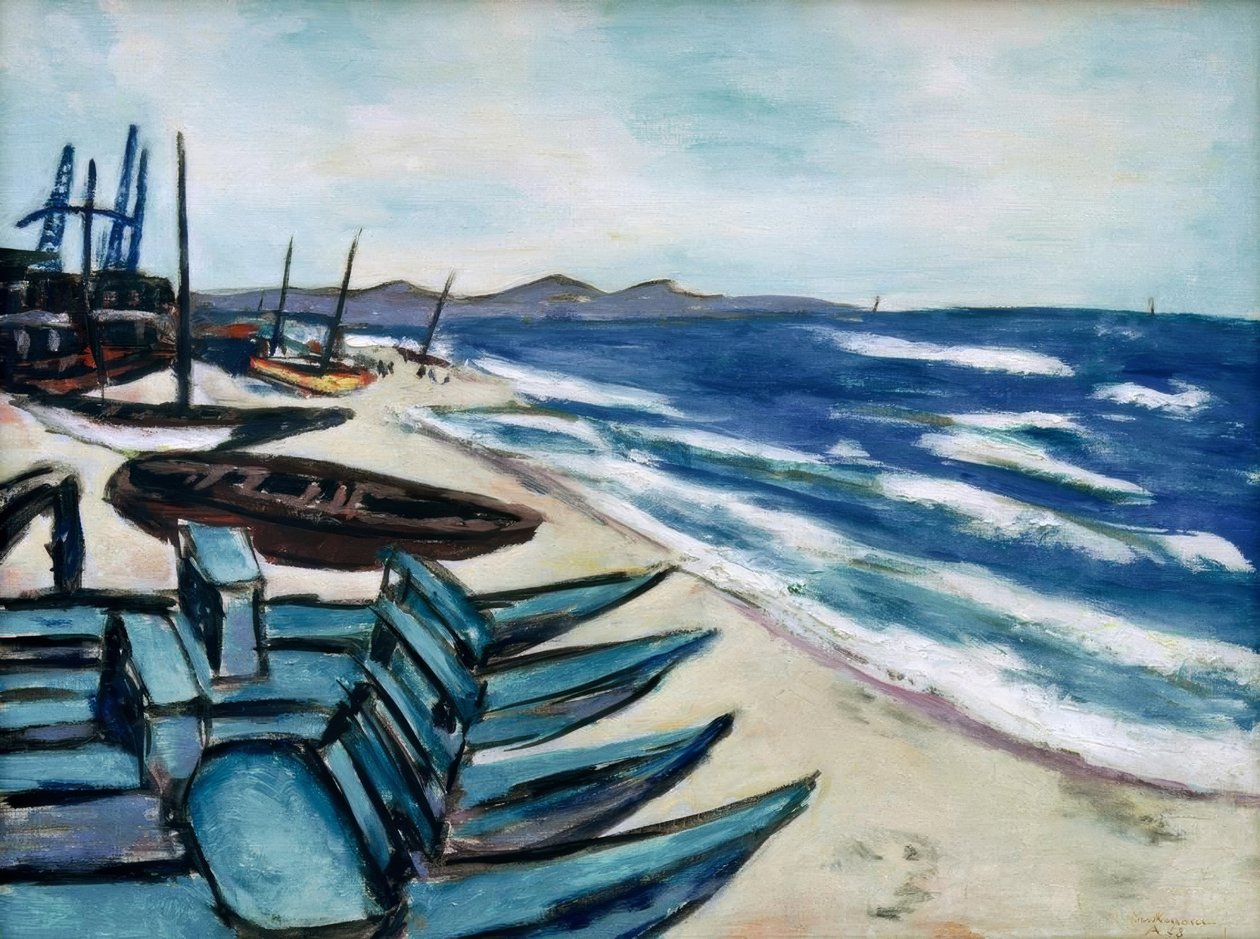 Ranta veneillä Rivieralla tekijältä Max Beckmann