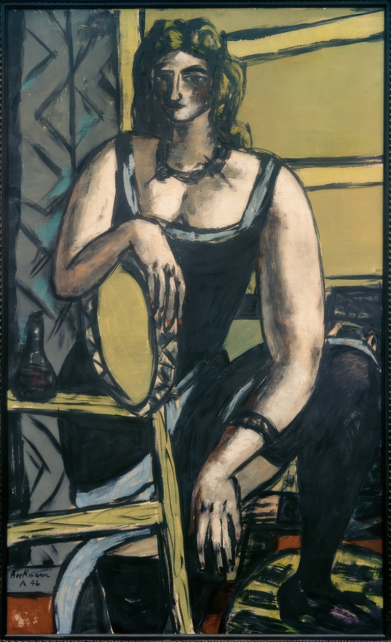 Tanssijat tamburiinilla tekijältä Max Beckmann