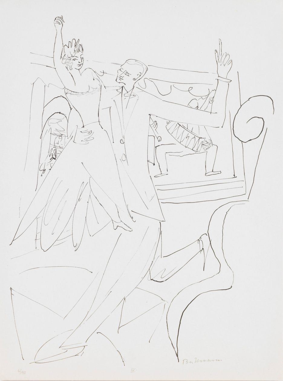 Tango, levy 4 portfoliosta "Day and Dream" tekijältä Max Beckmann