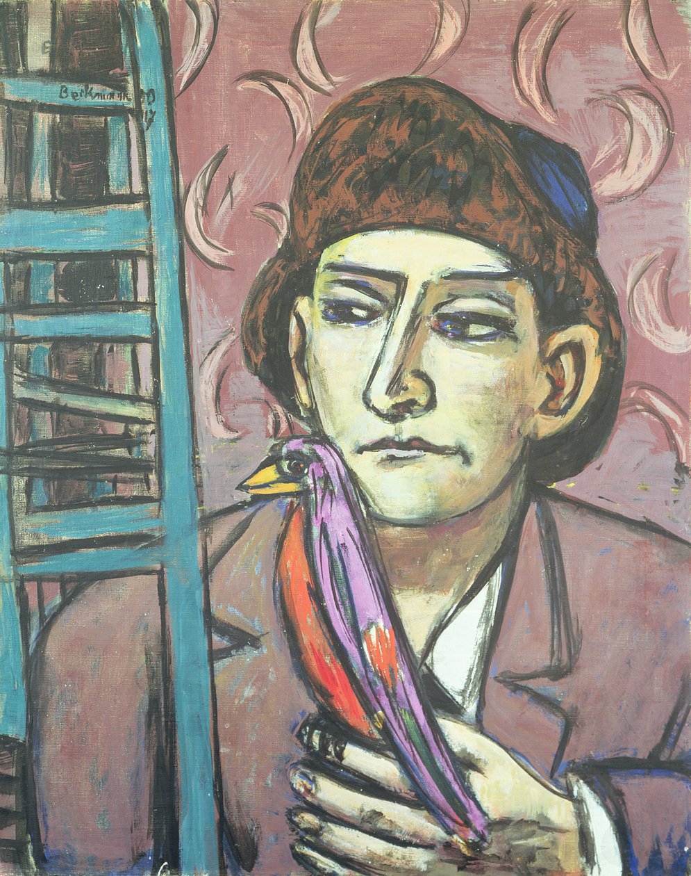 Mies linnun kanssa tekijältä Max Beckmann