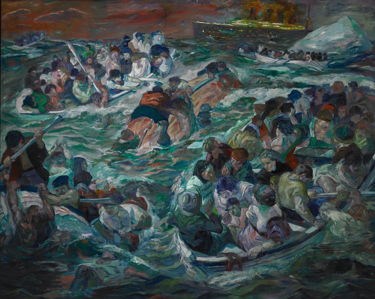 Titanicin uppoaminen tekijältä Max Beckmann