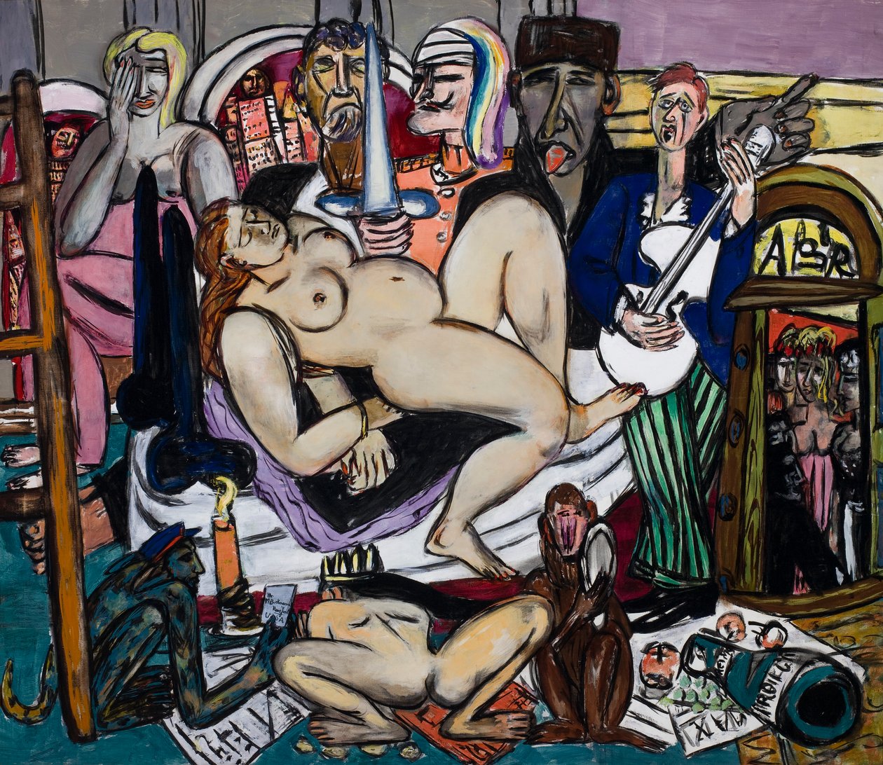 Kaupunki (kaupunki yöllä) tekijältä Max Beckmann