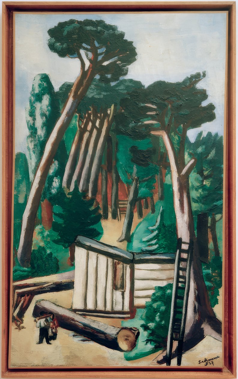 Metsämaisema metsien kanssa tekijältä Max Beckmann