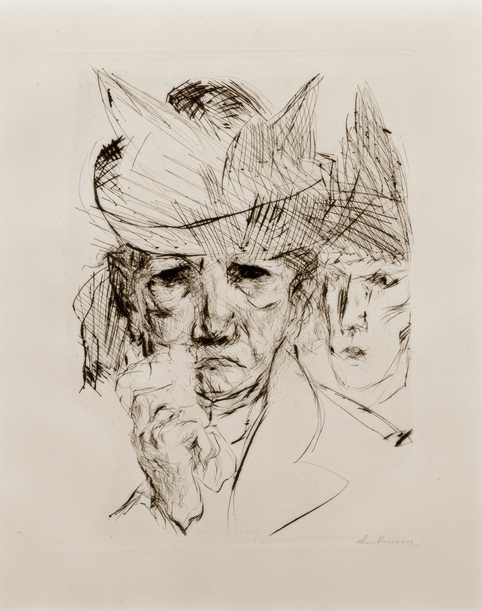 Itkevä nainen tekijältä Max Beckmann
