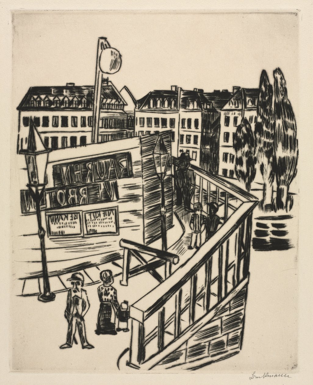 Puinen silta tekijältä Max Beckmann