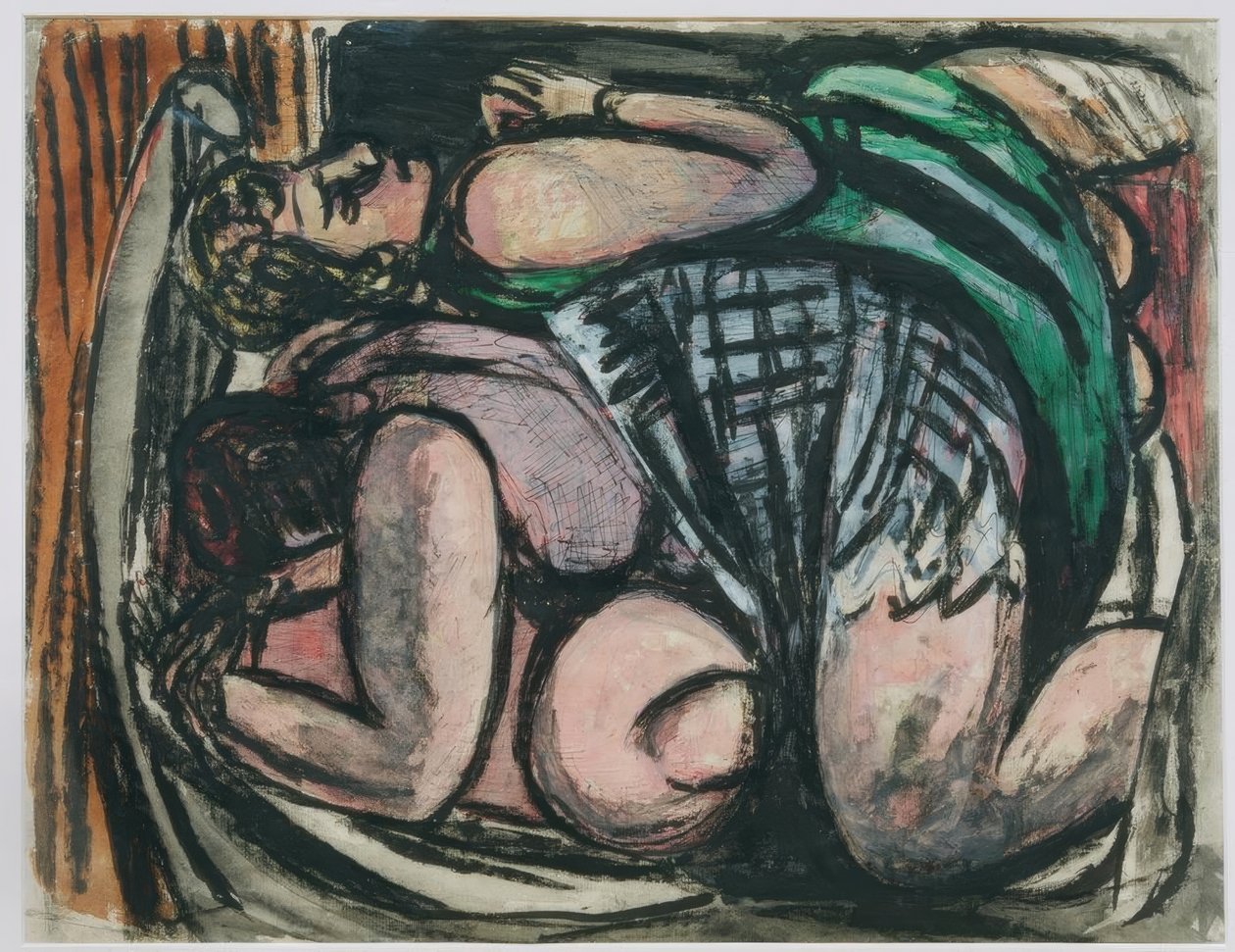 Kaksi naista makuulla tekijältä Max Beckmann