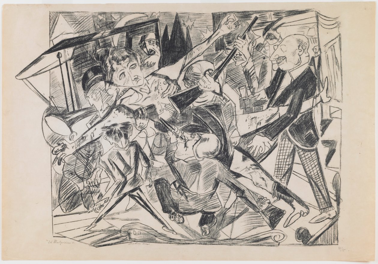 levy 4: Marttyyrikuolema tekijältä Max Beckmann