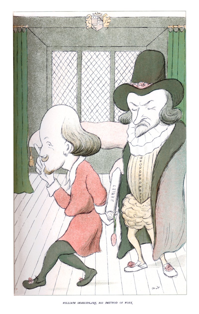 William Shakespeare, Hänen työtapansa, 1904. tekijältä Henry Maximilian Beerbohm