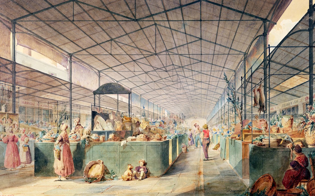 Les Hallesin sisustus, 1835 tekijältä Max Berthelin