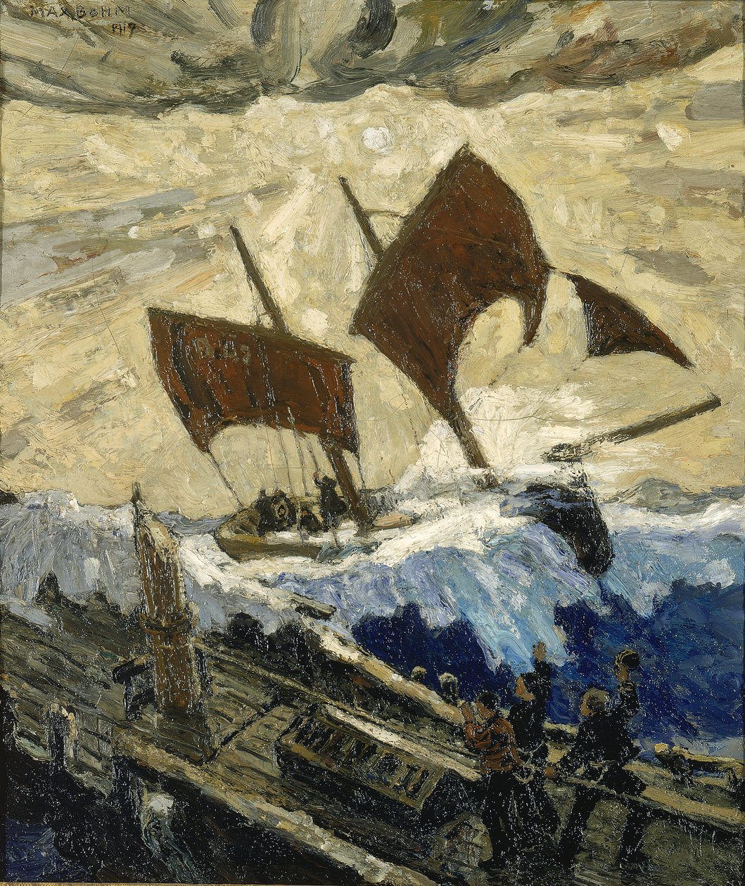 Välikohtaus Englannin kanaalilla, 1919. tekijältä Max Bohm