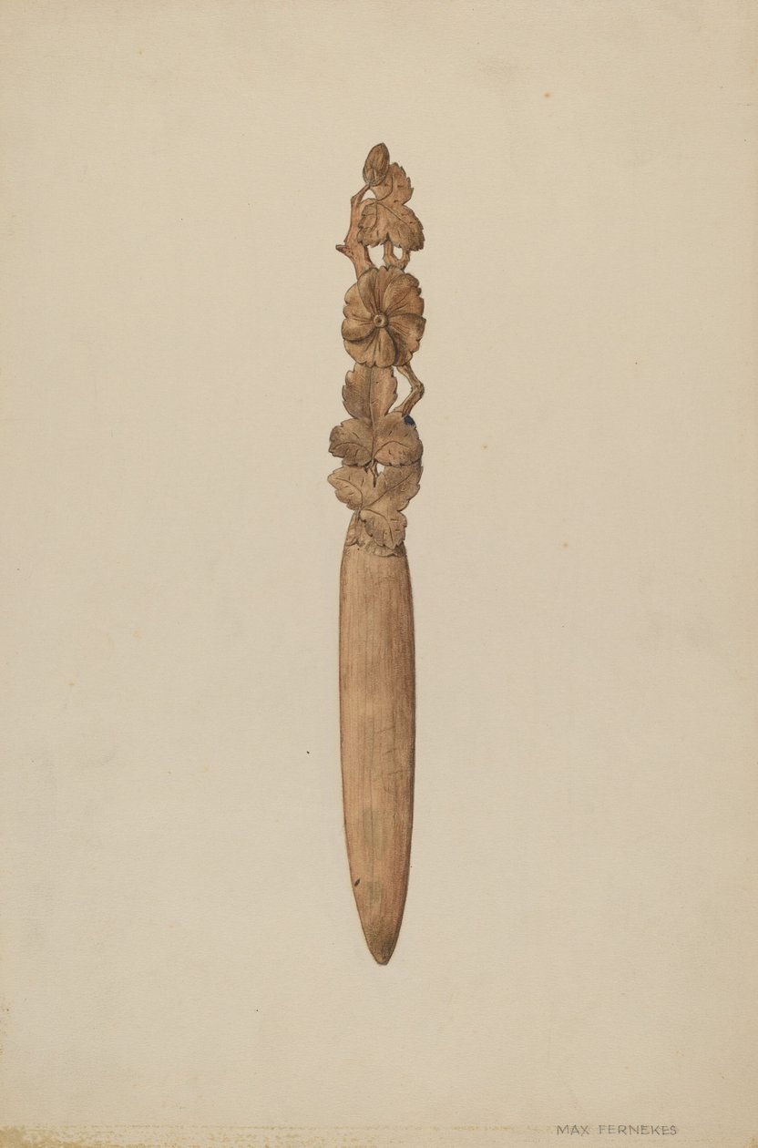 Paperiveitsi, c. 1938. tekijältä Max Fernekes