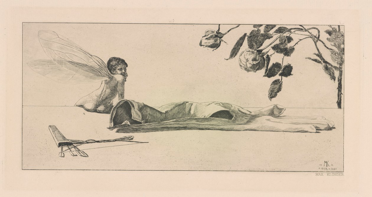 Amor (Amor), sarjasta Ein Handschuh (A Glove) tekijältä Max Klinger