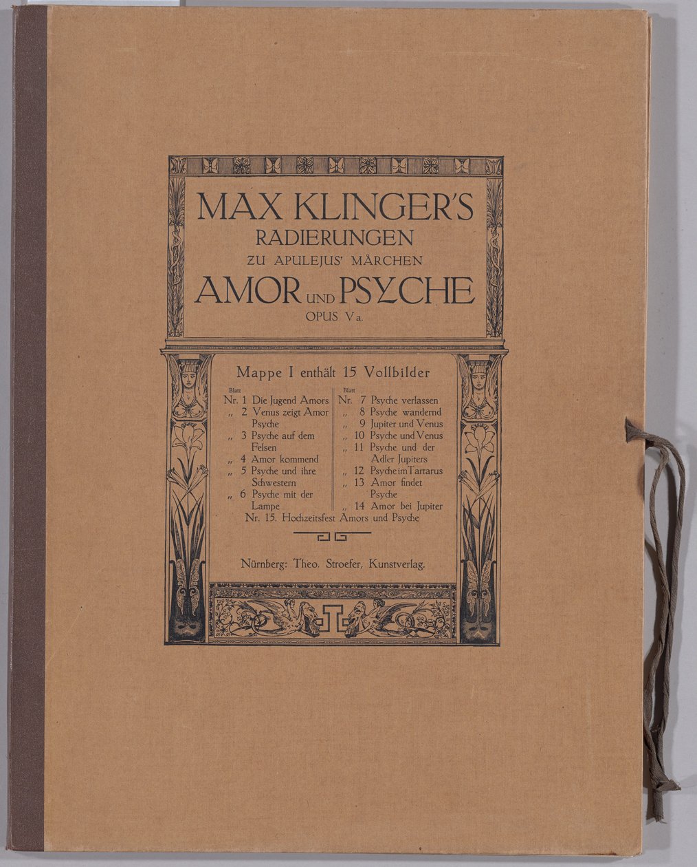 Cupid ja Psyche [Opus Va] tekijältä Max Klinger