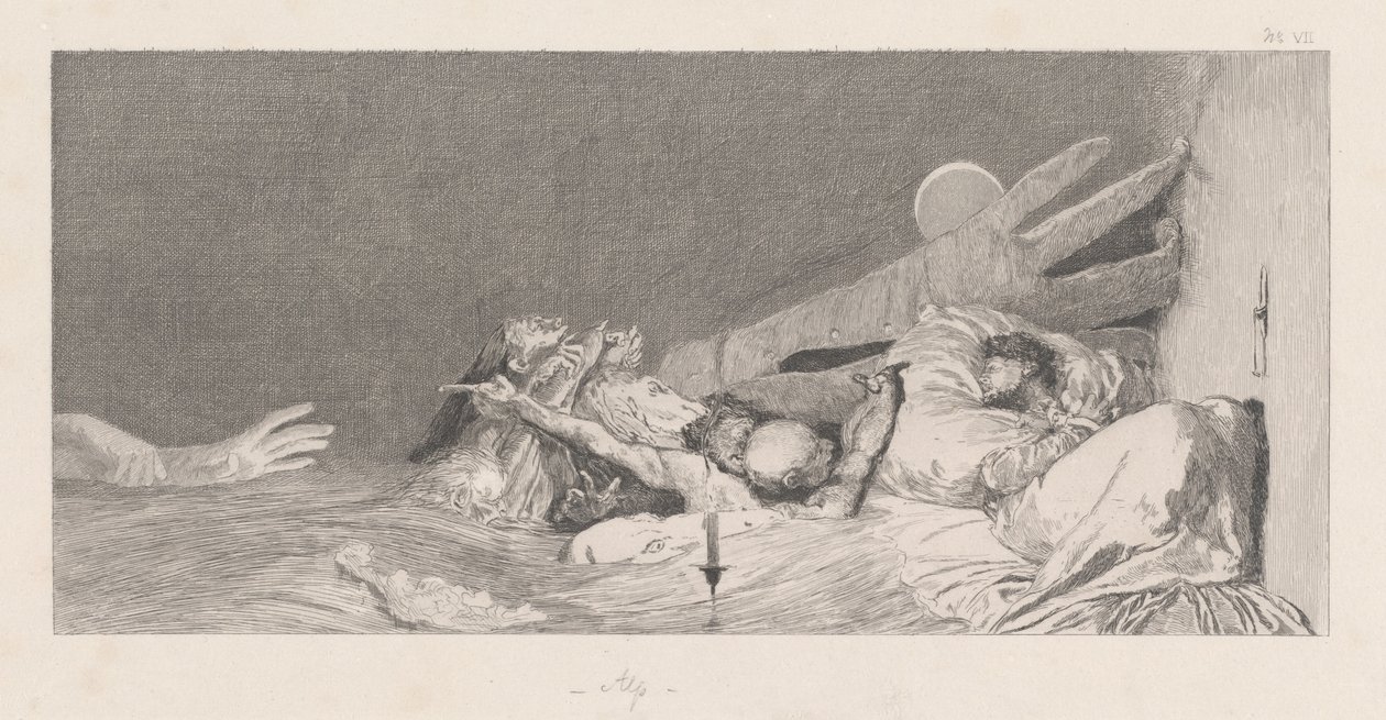 Ahdistus pelot, 18781880. tekijältä Max Klinger