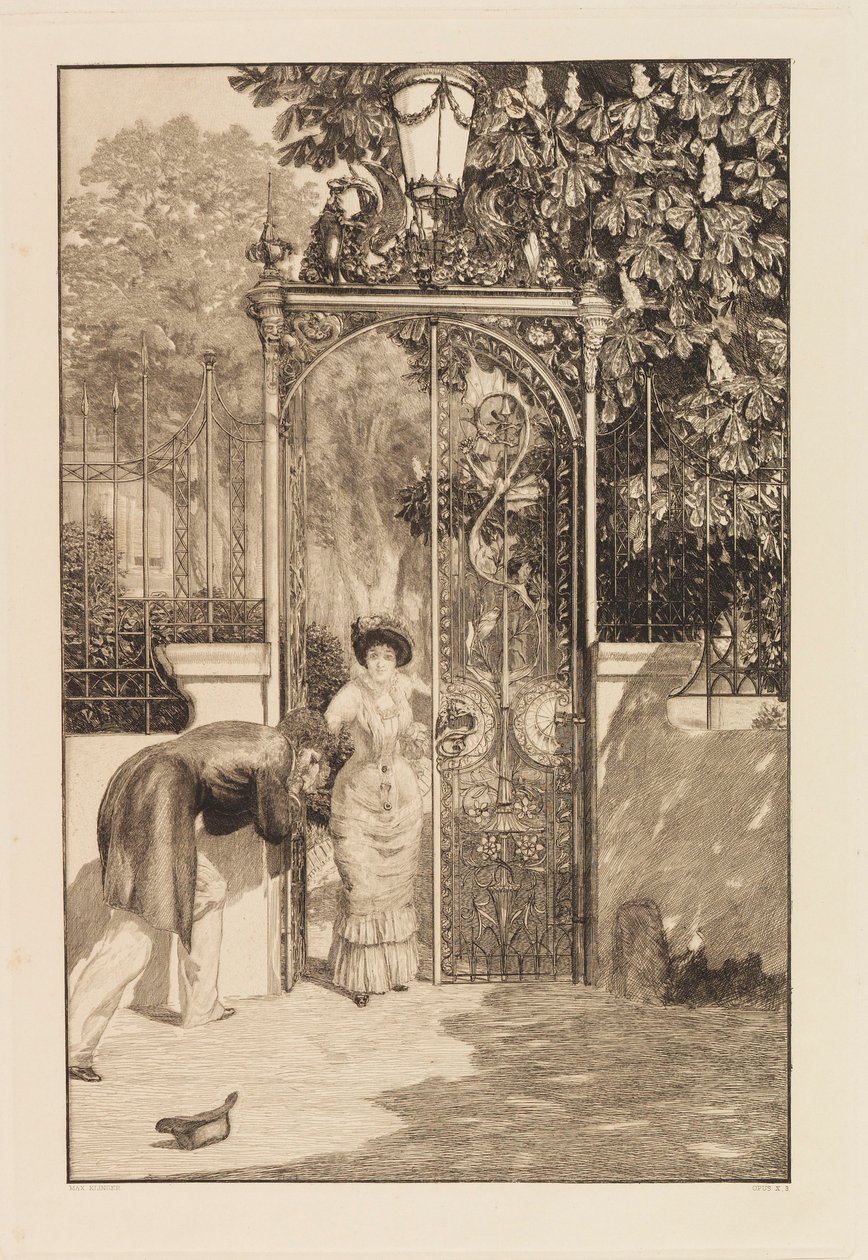Portilla sarjasta A Love, Opus X, 1887. tekijältä Max Klinger