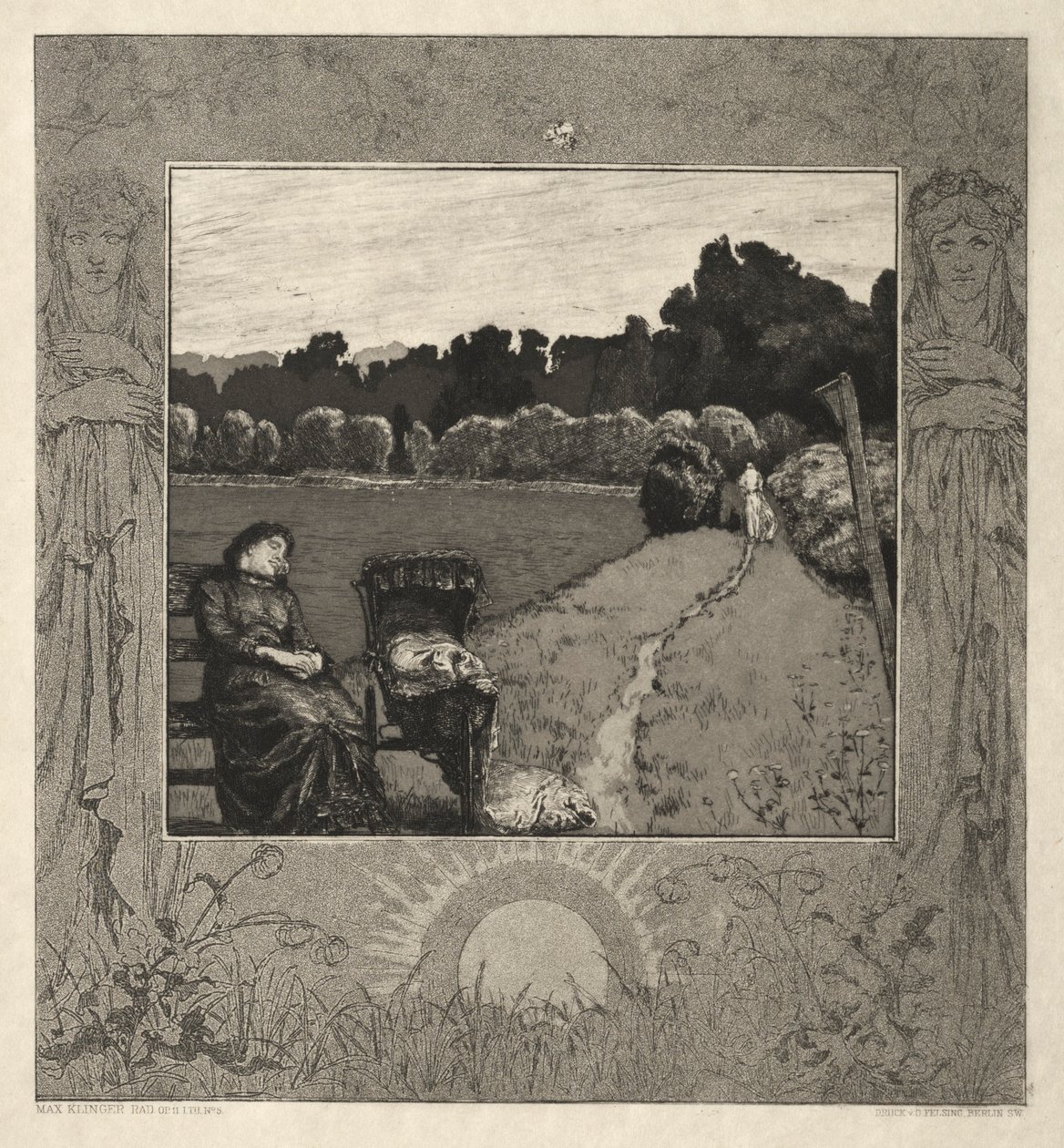 Lapsi, elokuvasta On Death, osa I, Opus XI Kind, vom Tode, osa I, Opus XI, 1889. tekijältä Max Klinger