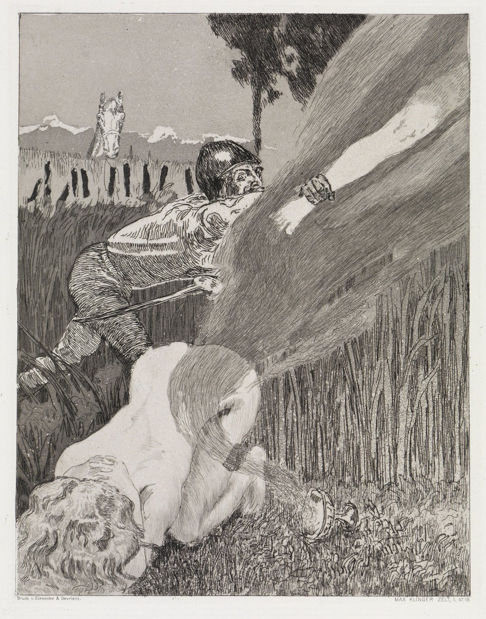 Jalka (Teltta, Opus XIV, 1. osa, nro 16) tekijältä Max Klinger