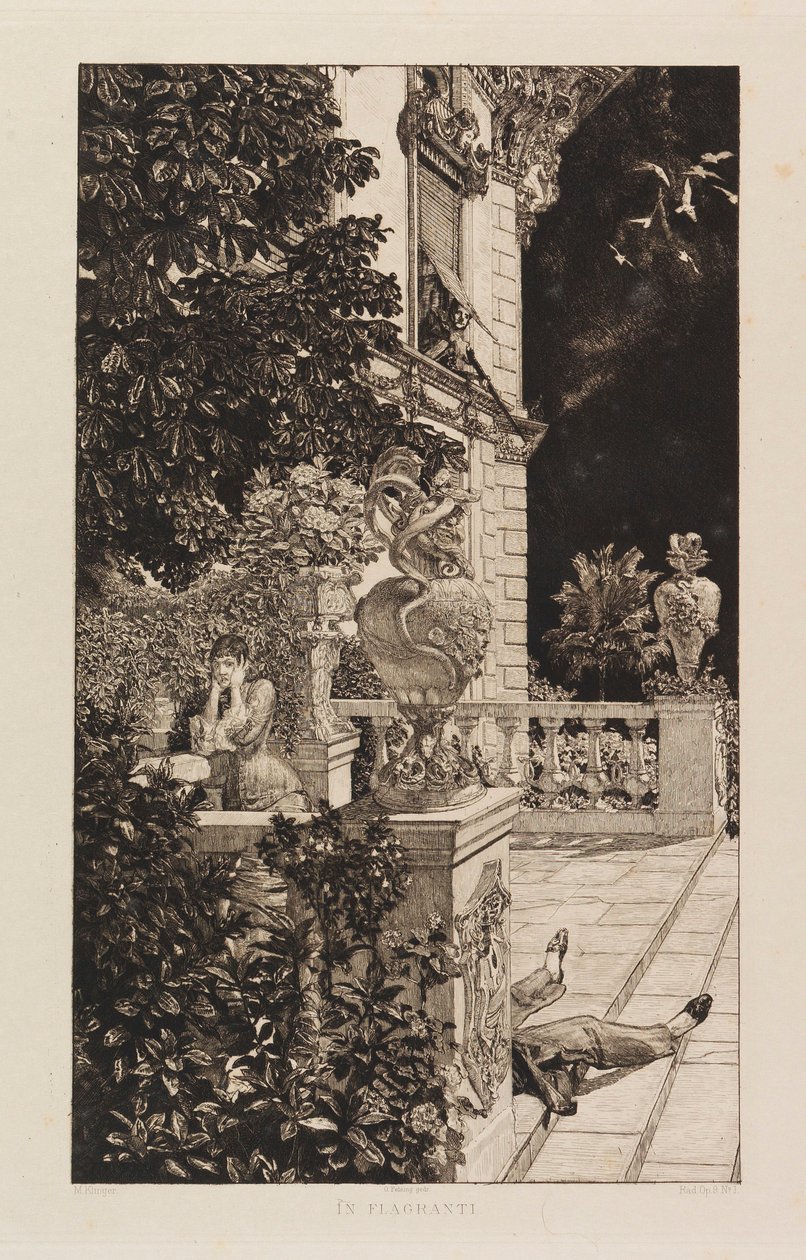 In Flagranti, Dramas, Opus IX Dramamen, Opus IX, 1883. tekijältä Max Klinger