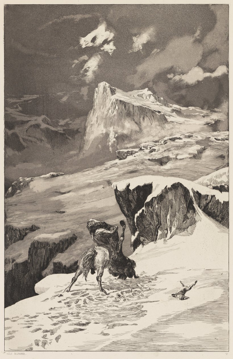 Taistelevat kentaurit (Fighting Centaurs) tekijältä Max Klinger