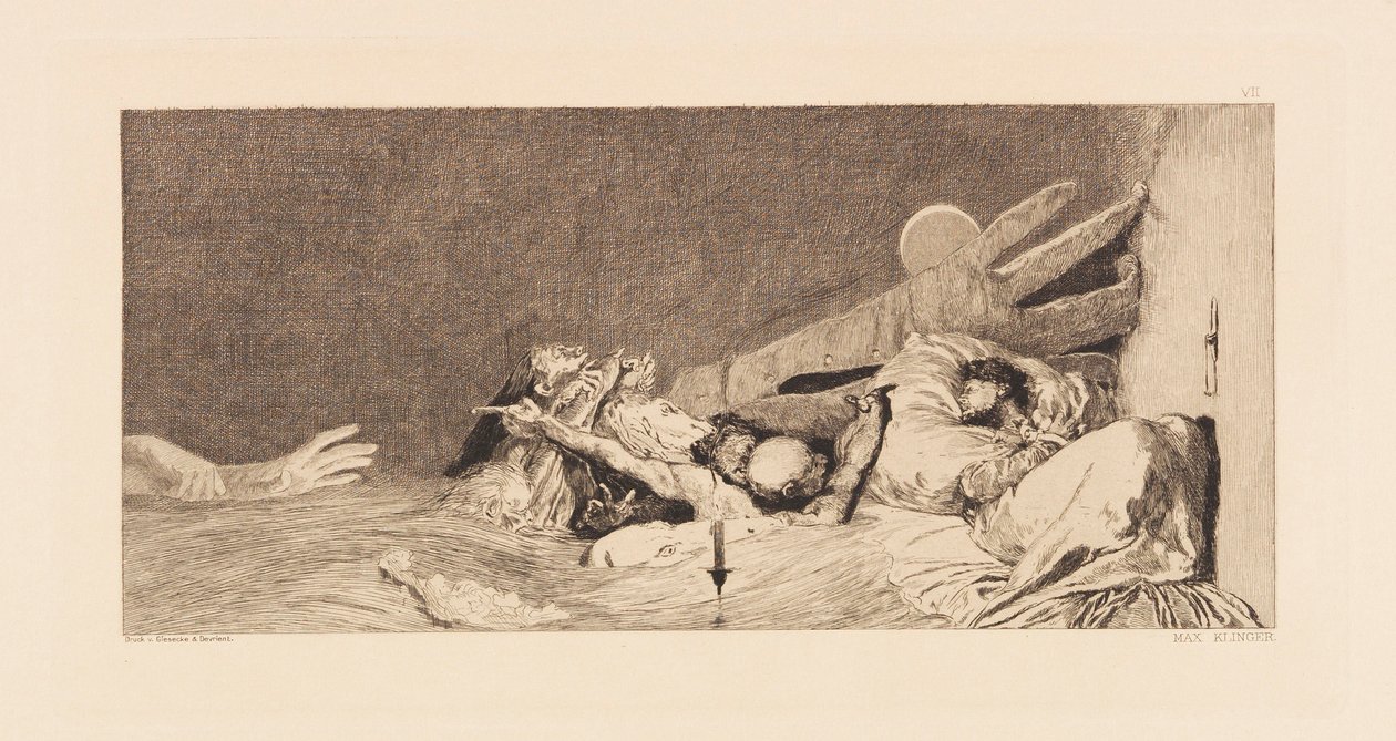 Opus VI, Parafraasista hansikkaiden löytämisestä, 1881. tekijältä Max Klinger