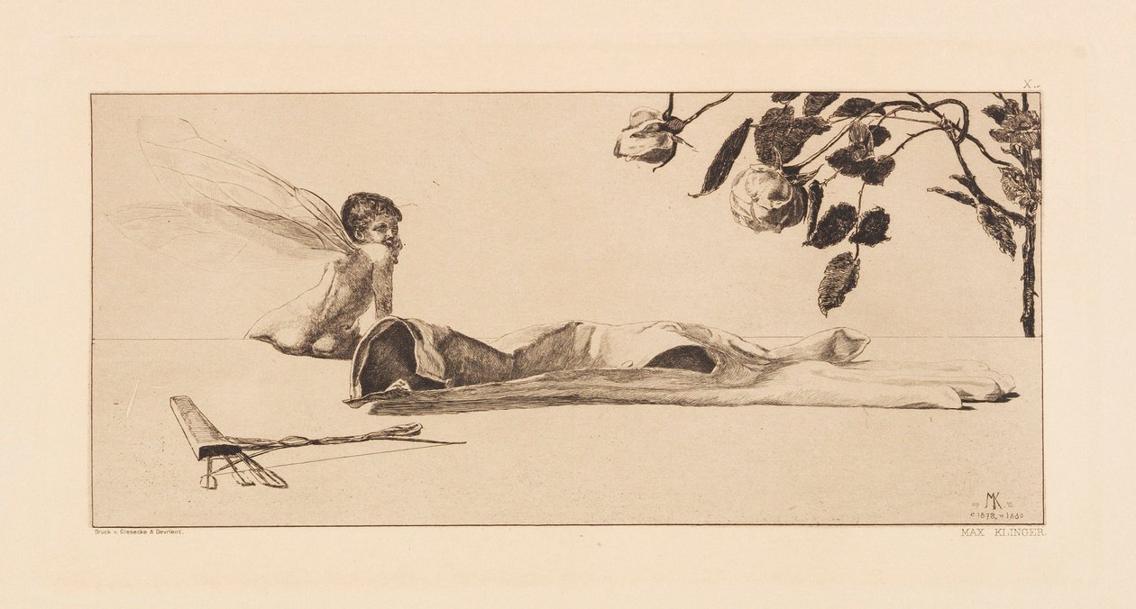 Opus VI, Parafraasista hansikkaiden löytämisestä, 1881. tekijältä Max Klinger
