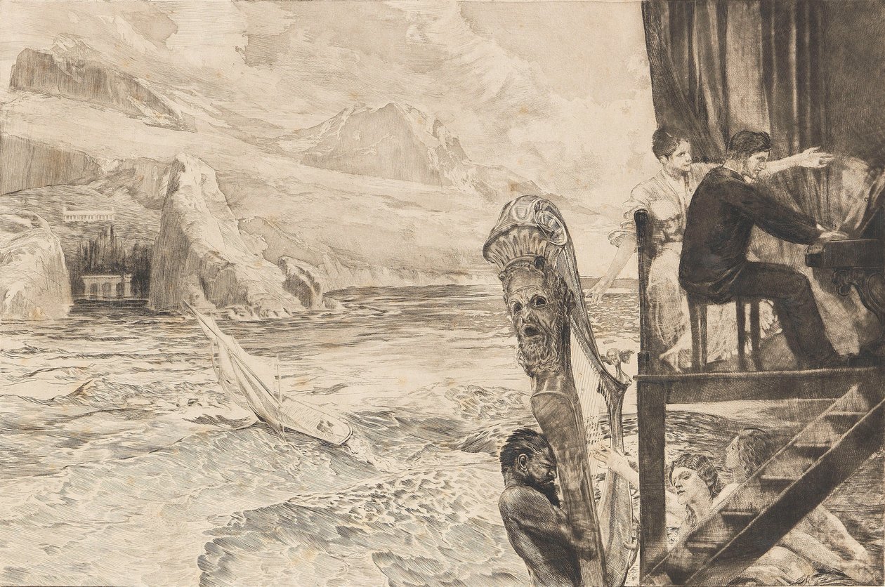 Opus XII, Brahmsin fantasia, 1894. tekijältä Max Klinger