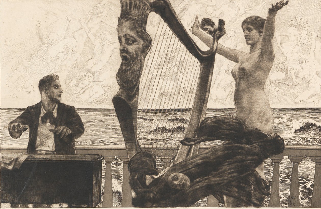 Opus XII, Brahmsin fantasia, 1894. tekijältä Max Klinger