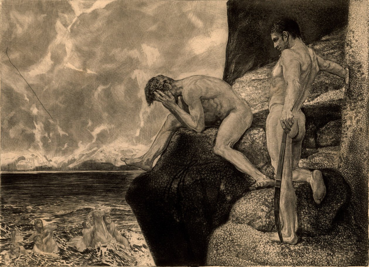 Opus XII, Brahmsin fantasia, 1894. tekijältä Max Klinger