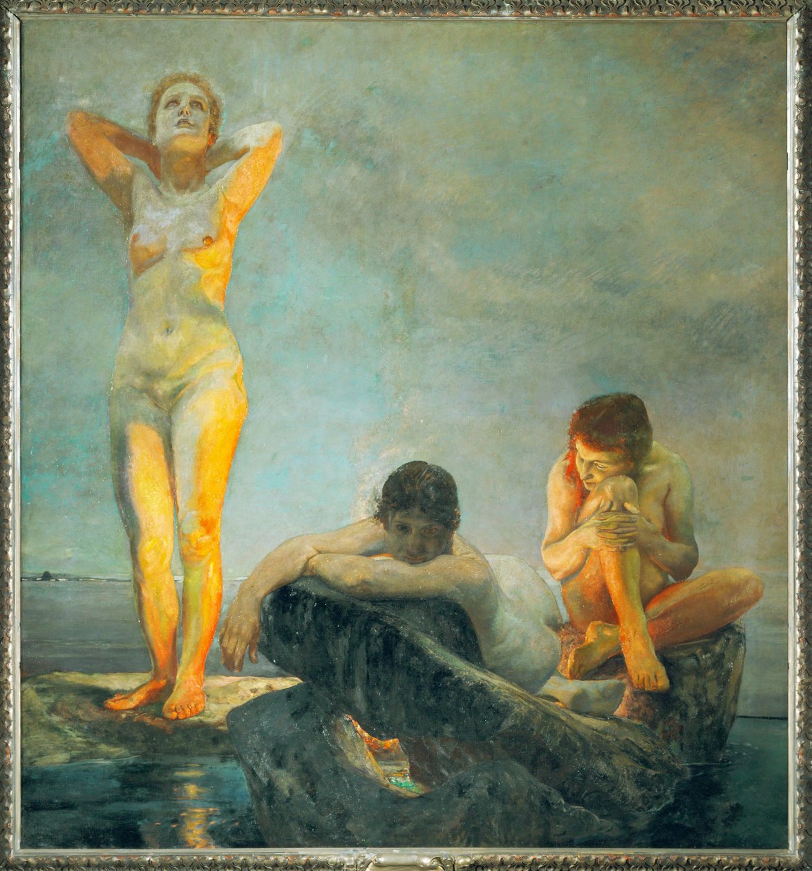 Sininen tunti (öljy kankaalle) tekijältä Max Klinger