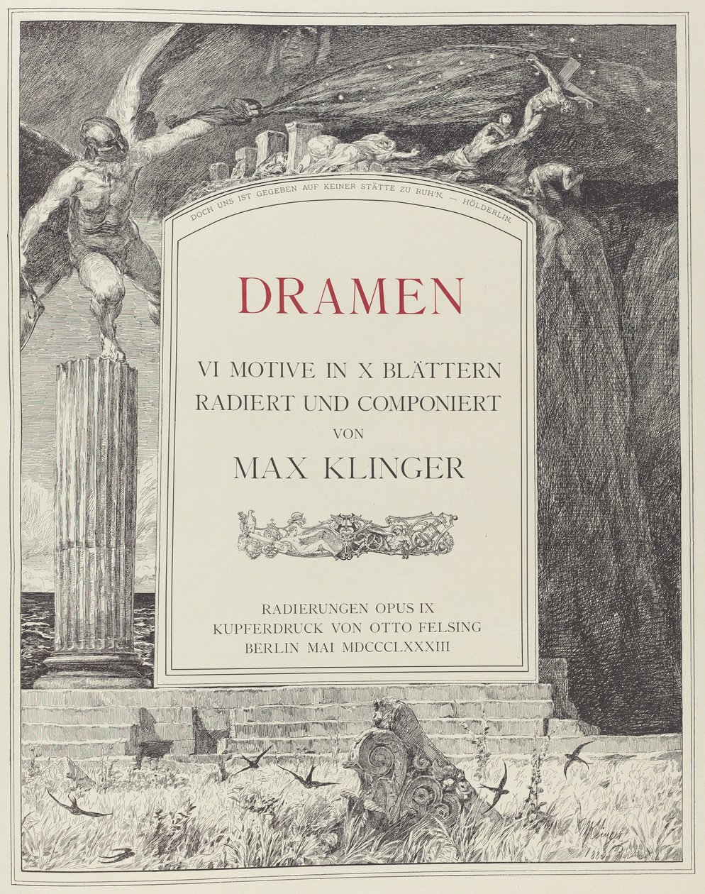 Nimilehti, 1883. tekijältä Max Klinger