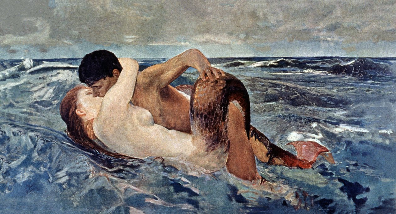 Triton ja merenneito tekijältä Max Klinger