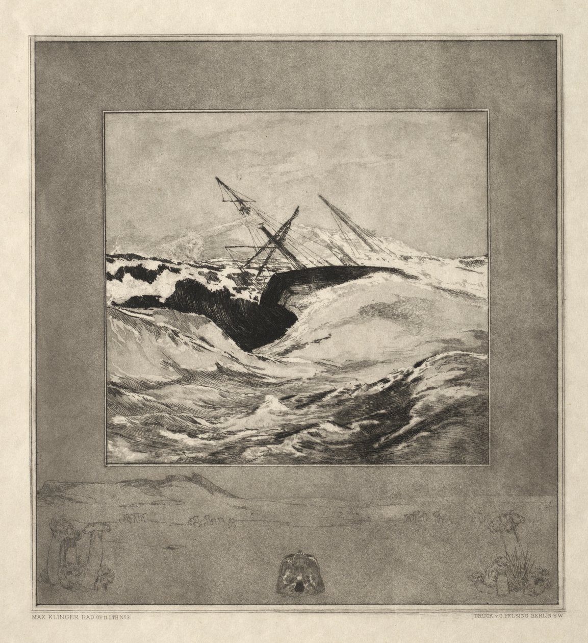 Vom Tode I, (Opus II, 1889) Nro. 3 tekijältä Max Klinger