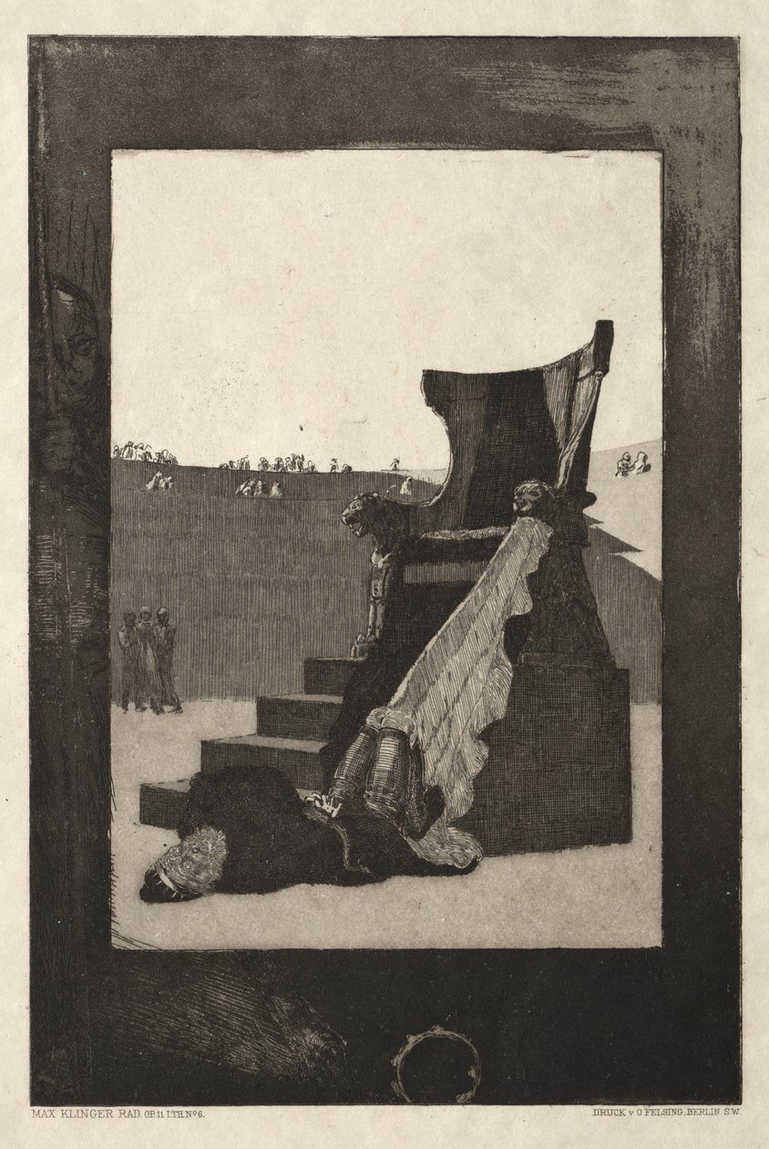 Vom Tode I, Opus II, 1889 6. tekijältä Max Klinger