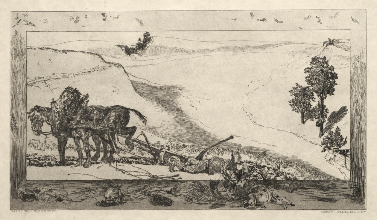 Vom Tode I, Opus II, 1889 7. tekijältä Max Klinger