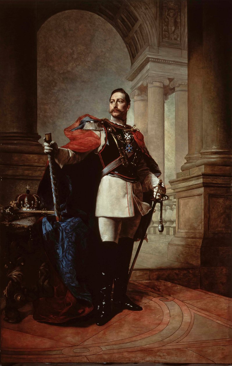 Portrait of Saksan keisari Wilhelm II 1859-1941, Preussin kuningas, 1904. tekijältä Max Koner