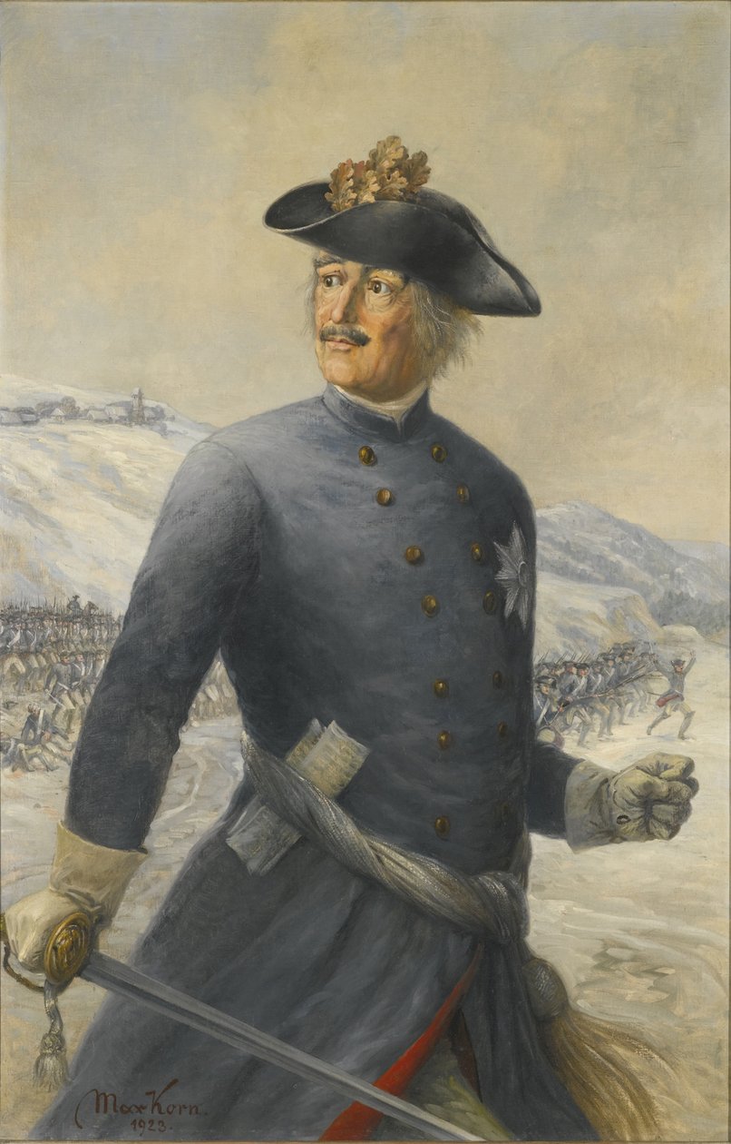 Leopold I, Anhalt-Dessaun prinssi 1676-1747, marsalkka Preussin armeijassa tekijältä Max Korn