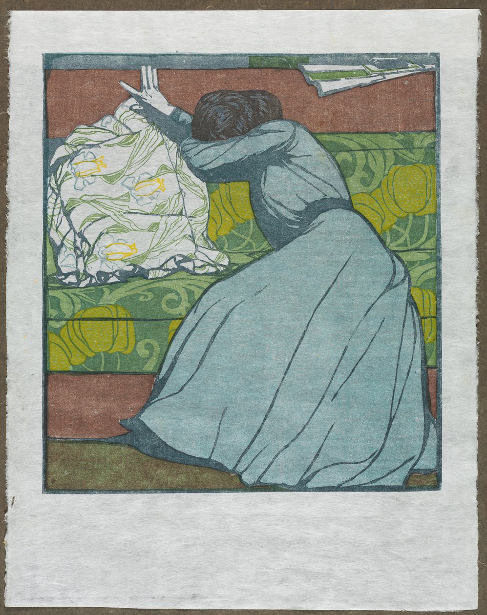 Tyyny Martha Kurzweil istuu sohvalla, 1903. tekijältä Max Kurzweil