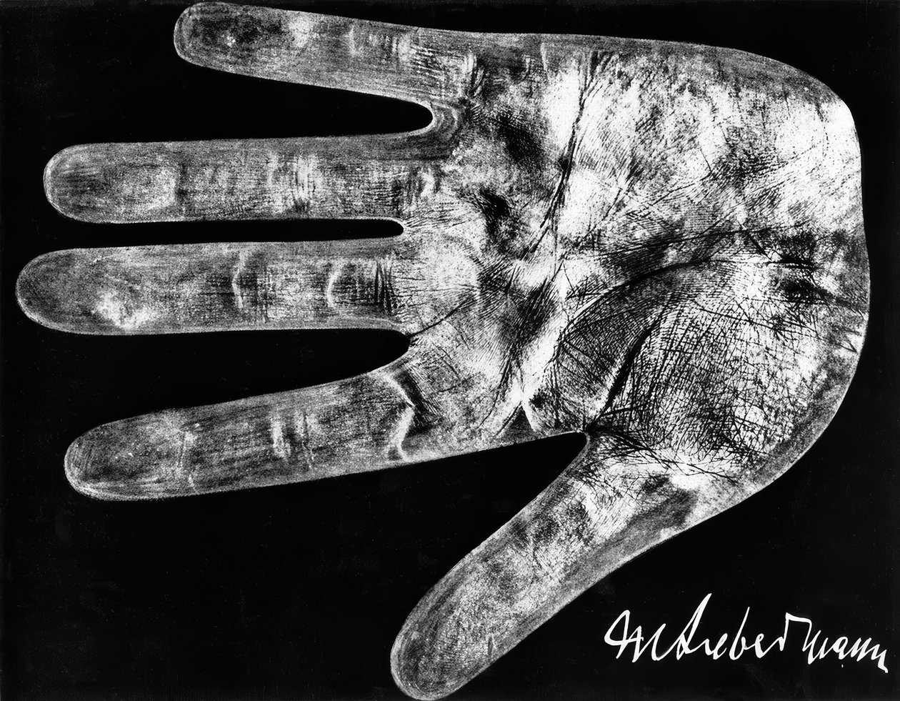 Abdruck der Hand von Max Liebermann tekijältä Max Liebermann
