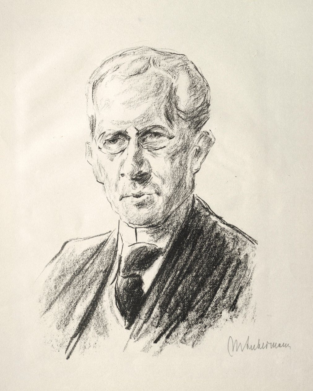 Arno Holzin kansio: Arno Holzin muotokuva, 1923. tekijältä Max Liebermann