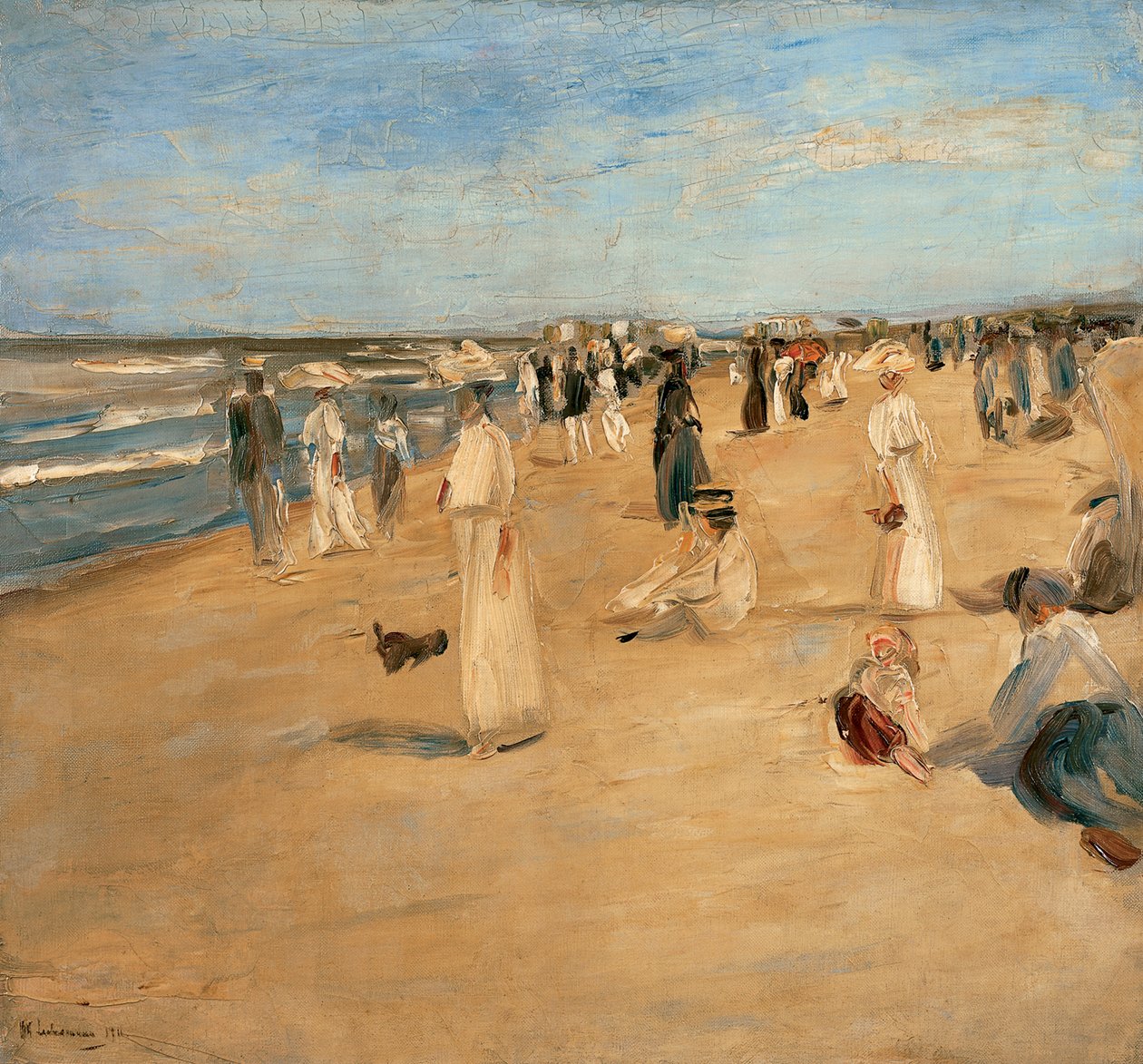 Ranta Noordwijkissa, 1911. tekijältä Max Liebermann