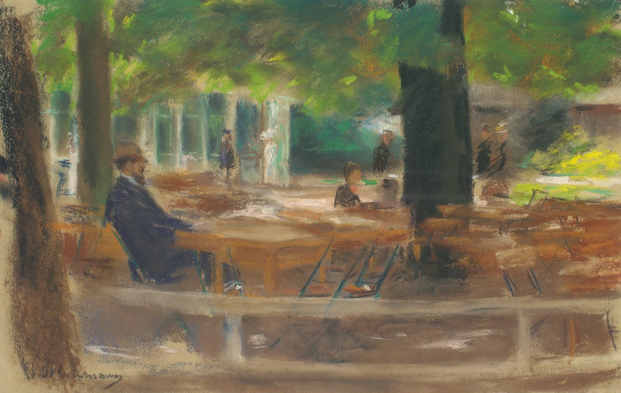 Olutpuutarha Larenissa, noin 1903 tekijältä Max Liebermann
