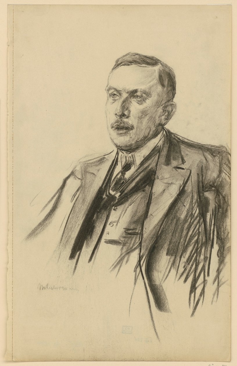 Valokuva valtiosihteeri Richard von Kühlmannista tekijältä Max Liebermann