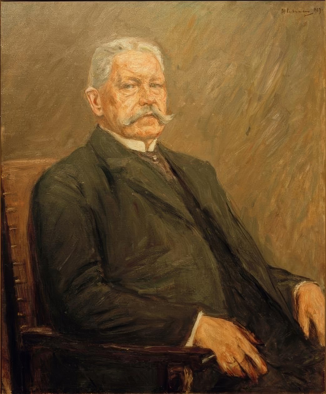 Bildnis des Reichspräsidenten Paul von Hindenburg tekijältä Max Liebermann